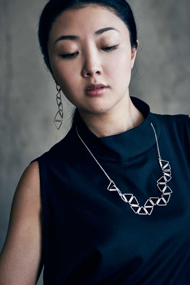 Snowflakes -Diamond earring 0302-  | MEGUMI TOYOKAWA