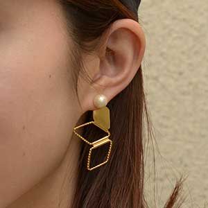 Snoeflake Diamond Earring/Pierce 0301｜Megumi Toyokawa