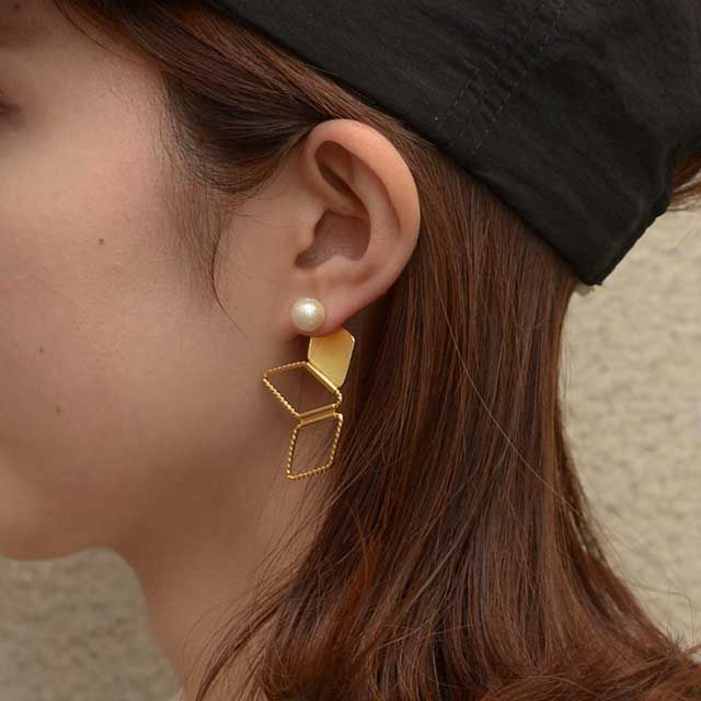 Snoeflake Diamond Earring/Pierce 0301｜Megumi Toyokawa