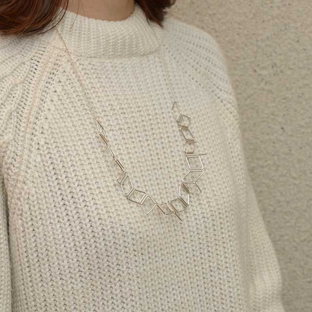 Snowflakes Diamond Necklace0307｜Megumi Toyokawa