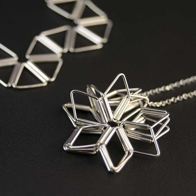 Snowflakes Diamond Necklace0307｜Megumi Toyokawa