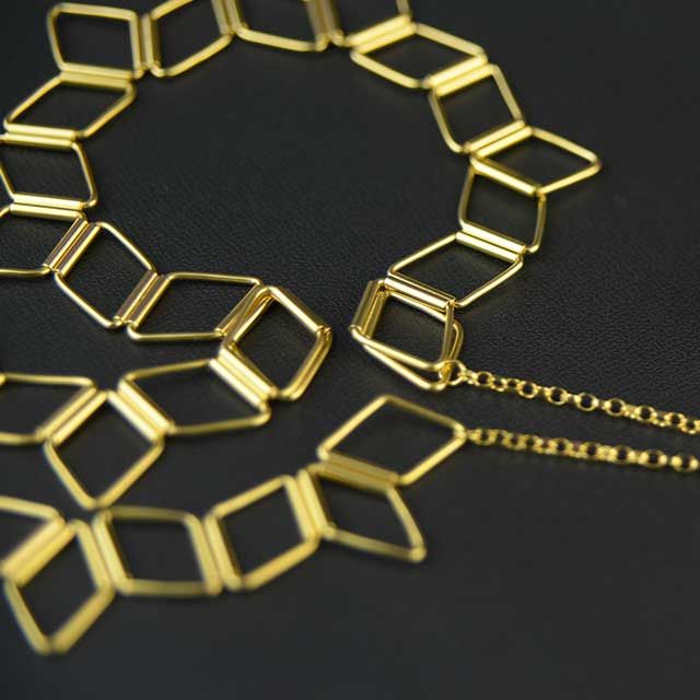 Snowflakes Diamond Necklace 0311｜Megumi Toyokawa