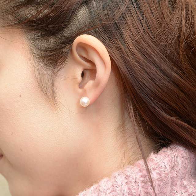 KU-CROISSANT 10kアコヤパールピアス