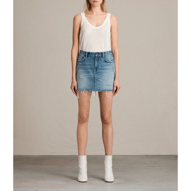 BETTY SKIRT （MID INDIGO BLUE）