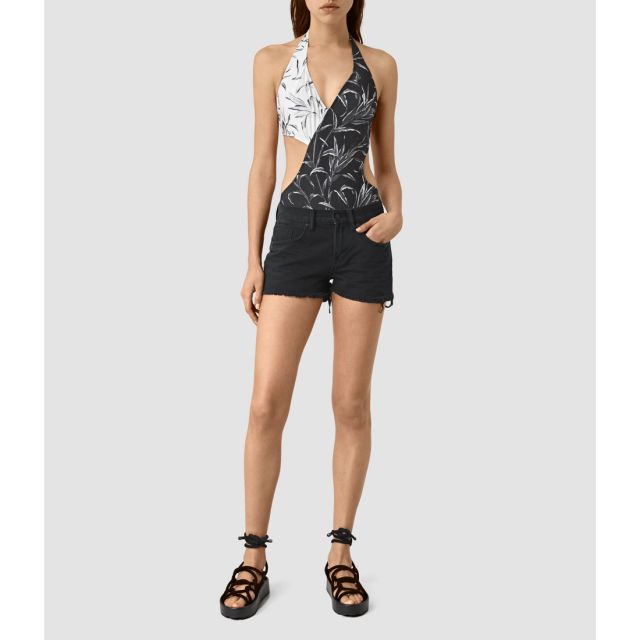 AURIE WILLOW SWIMSUIT（Black/ Chalk）