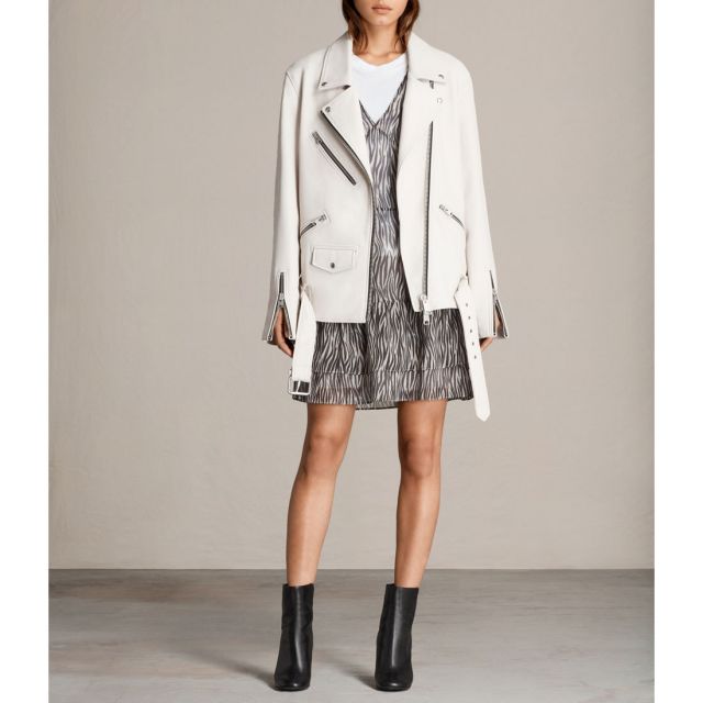 OVERSIZED BIKER （White）