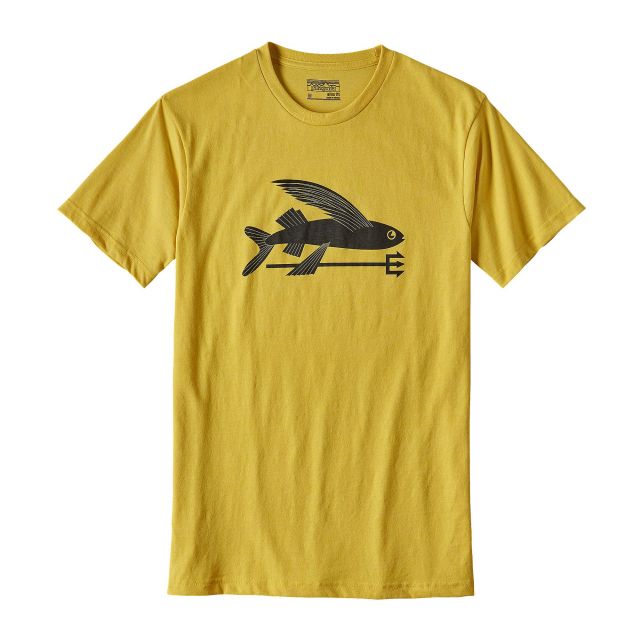メンズ・フライング・フィッシュ・コットン／ポリ・Tシャツ