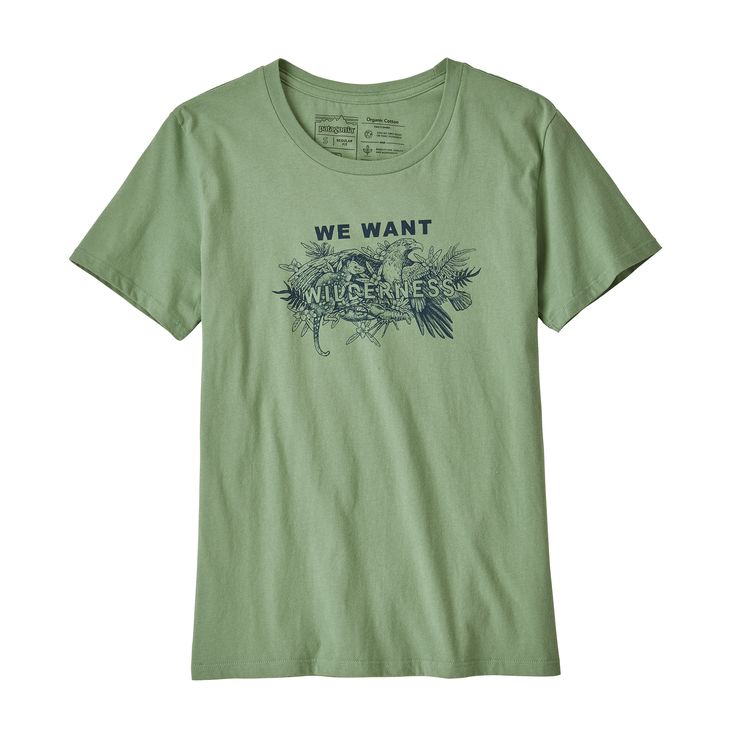 ウィメンズ・ウィー・ウォント・ウィルダネス・オーガニック・クルー・Tシャツ | パタゴニア | 公式オンラインショップ | W's We Want Wilderness Organic Crew T-Shirt