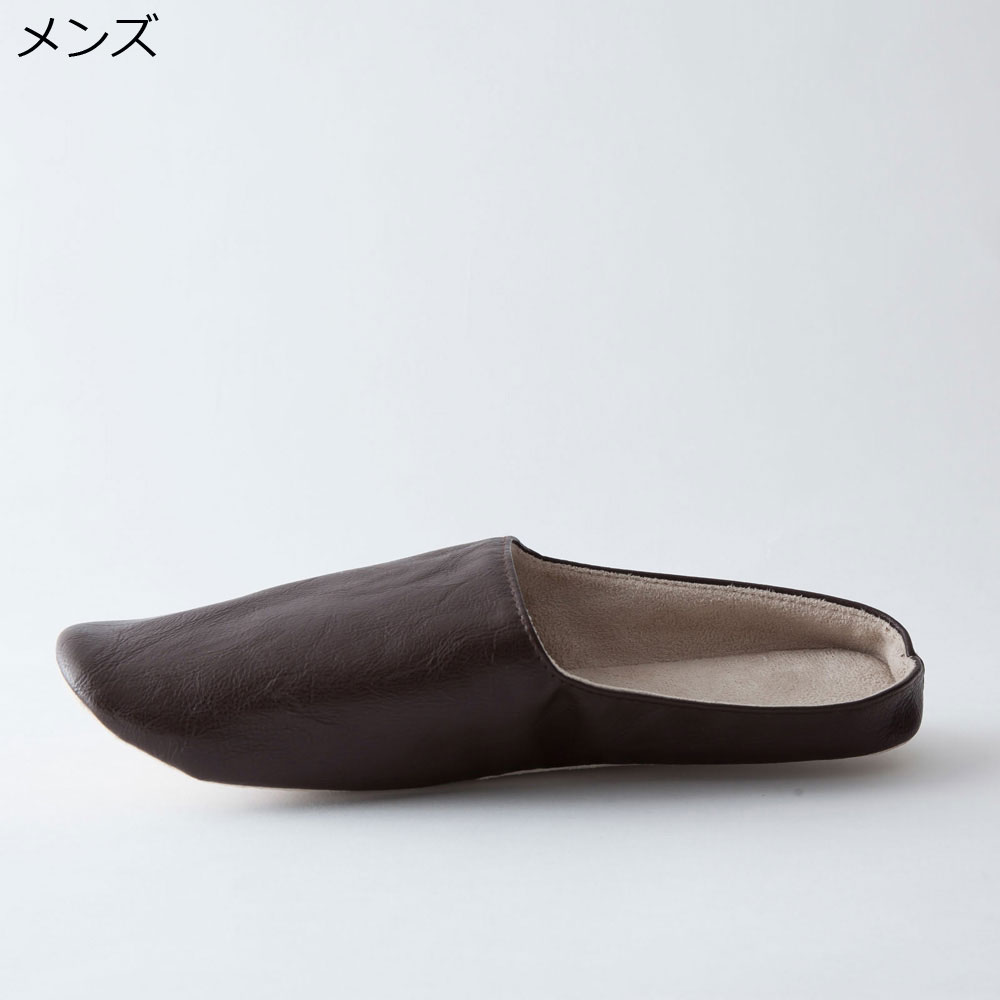 プレーンステッチ ルームシューズメンズ / ダークブラウン (b2c / sarasa) ｜【SEMPRE.JP】公式通販 家具・雑貨・インテリアショップのセンプレ
