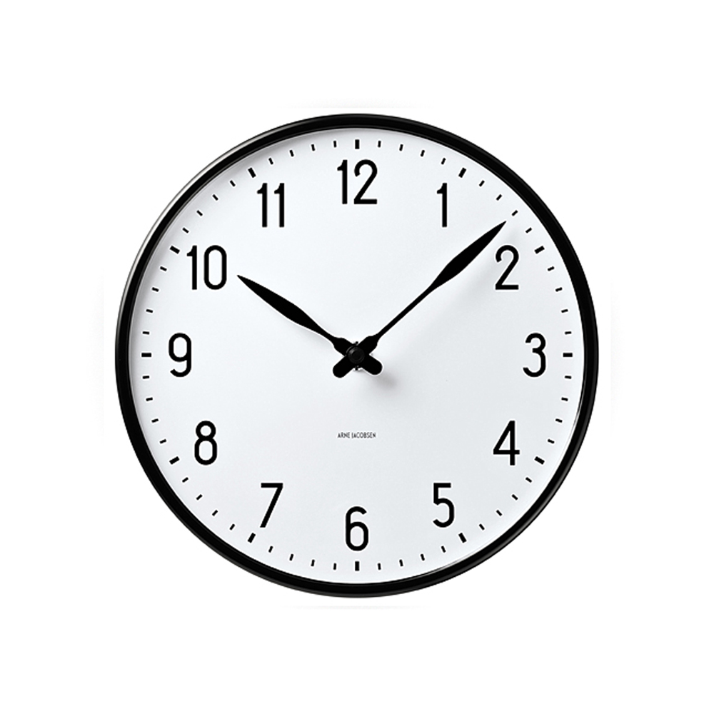 アルネ ヤコブセン ウォールクロック ステーション φ21cm / STATION ｜【SEMPRE.JP】公式通販 家具・雑貨・インテリアショップのセンプレ