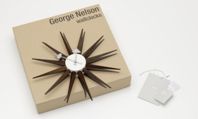 サンバーストクロック ウォールナット / Sunburst Clock (vitra ヴィトラ) ｜【SEMPRE.JP】公式通販 家具・雑貨・インテリアショップのセンプレ