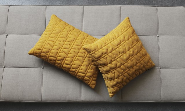 アルネ ヤコブセンクッション 45×45cm / タッセル Tassel オークルイエロー (Fritz Hansen / フリッツ・ハンセン) ｜【SEMPRE.JP】公式通販 家具・雑貨・インテリアショップのセンプレ
