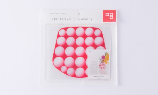 フラワーベース / ミニ レッド＆ホワイト (D-BROS ディーブロス / 714F-DRS) ｜【SEMPRE.JP】公式通販 家具・雑貨・インテリアショップのセンプレ
