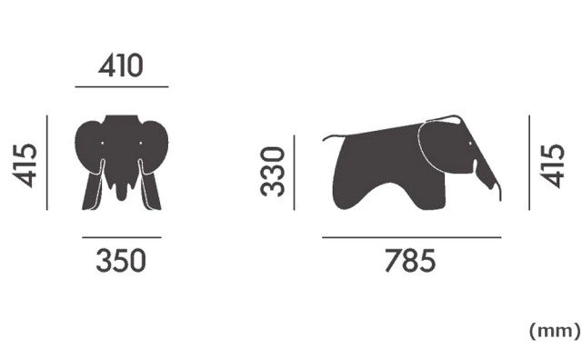 イームズエレファント スモール / Eames Elephant Small  (vitra ヴィトラ) ｜【SEMPRE.JP】公式通販 家具・雑貨・インテリアショップのセンプレ