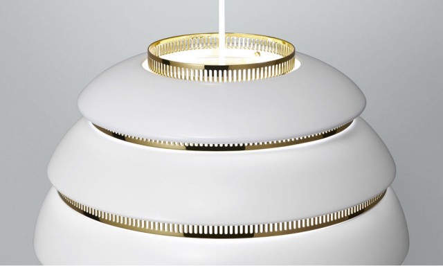 A331 ペンダントライト ビーハイブ Beehive / ホワイト×ブラス (Artek / アルテック) ｜【SEMPRE.JP】公式通販 家具・雑貨・インテリアショップのセンプレ