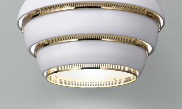 A331 ペンダントライト ビーハイブ Beehive / ホワイト×ブラス (Artek / アルテック) ｜【SEMPRE.JP】公式通販 家具・雑貨・インテリアショップのセンプレ