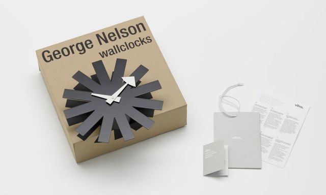 アスタリスククロック ブラック Asterisk Clock / ネルソンクロック (vitra ヴィトラ) ｜【SEMPRE.JP】公式通販 家具・雑貨・インテリアショップのセンプレ
