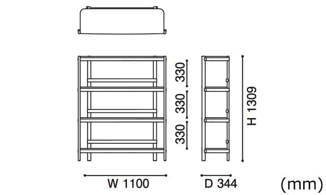 アーカイブシェルフ Archive Shelf / ピュアオーク (カリモクニュースタンダード / Karimoku New Standard) ｜【SEMPRE】公式通販 家具・雑貨・インテリアショップのセンプレ