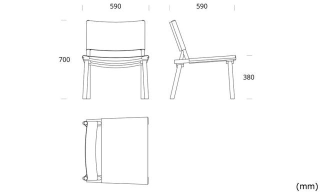 ディッセンバーキャンバスチェア オーク / December Canvas Chair (NIKARI ニカリ) ｜【SEMPRE】公式通販 家具・雑貨・インテリアショップのセンプレ