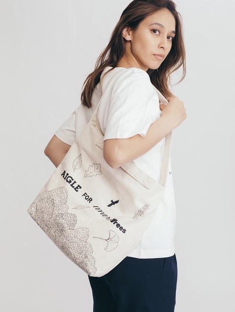 ユニセックス 【AIGLE for more trees】チャリティ グラフィック キャンバストート ZNH121J  -  AIGLE（エーグル）公式オンラインショップ