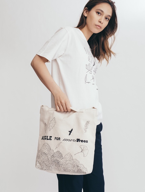 ユニセックス 【AIGLE for more trees】チャリティ グラフィック キャンバストート ZNH121J  -  AIGLE（エーグル）公式オンラインショップ