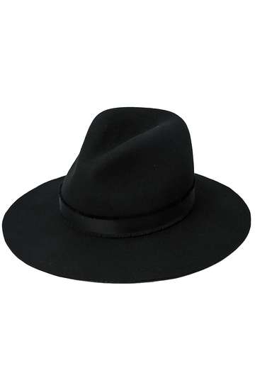 LANVIN en Bleu｜ランバン オン ブルーの通販｜サテンリボンハット ブラック｜ELLESHOP・(エル・ショップ)