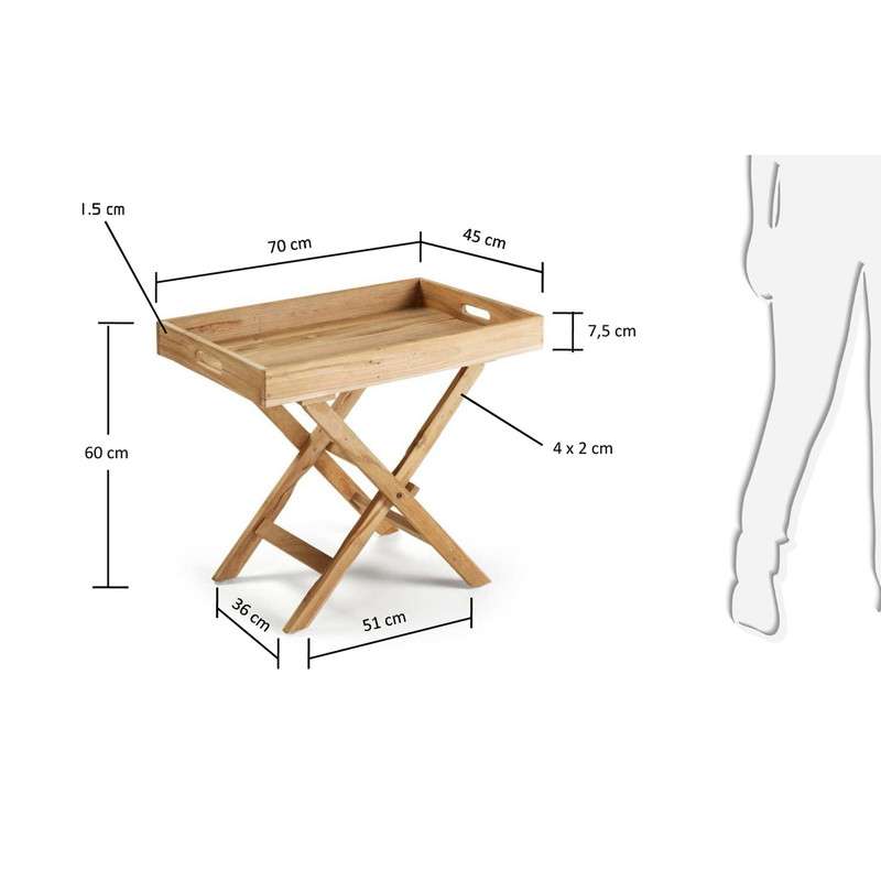 YARTIK Folding table wood teak | 商品カテゴリー,テーブル | LaForma Japan