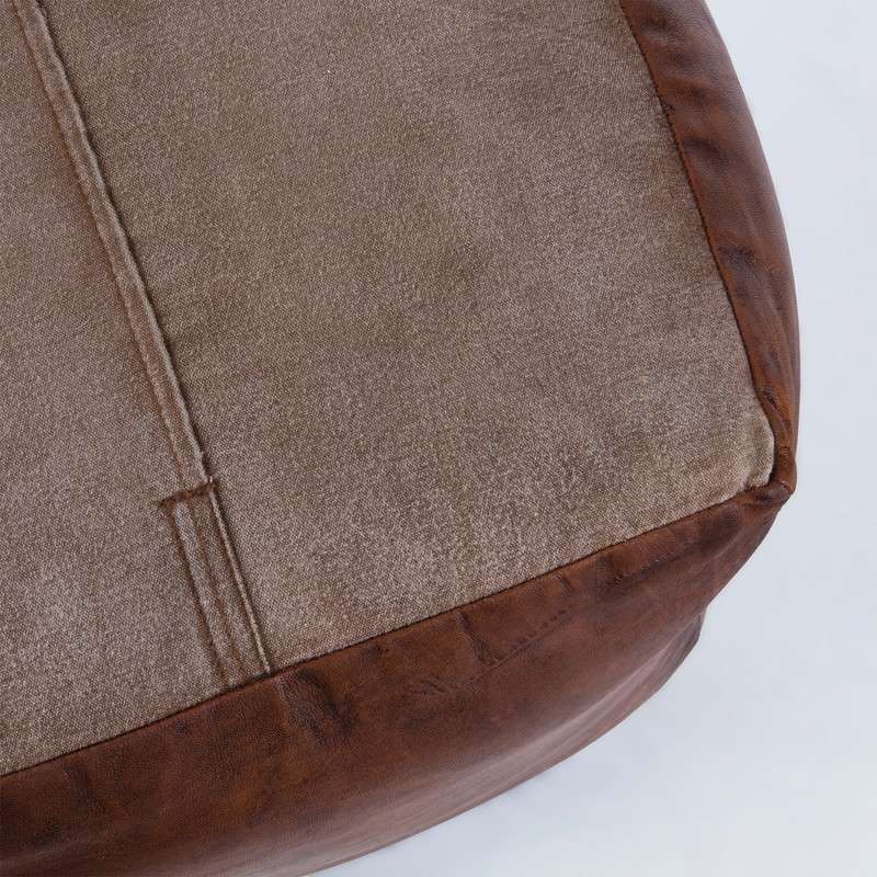 HEMMA Pouf brown leather | 商品カテゴリー,チェア | LaForma Japan