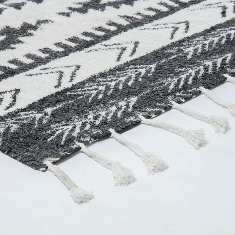 DAYNA Carpet wool 160x230 natural black | 商品カテゴリー,ホームテキスタイル,ラグ・カーペット | LaForma Japan