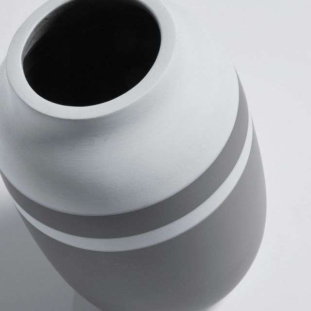 NOVI Vase ceramic blue dark grey