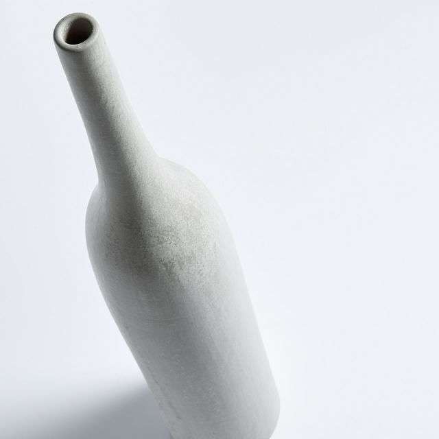 NIDIA Vase 60 cm ceramic light grey