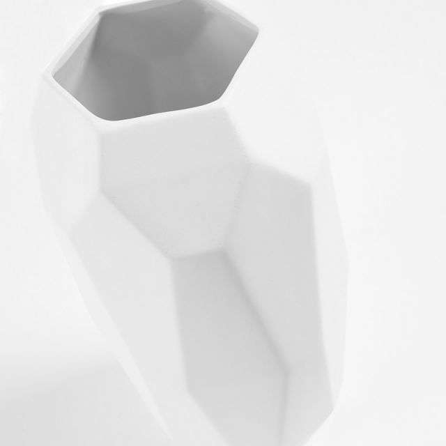 SLIPE Vase 38 cm ceramic white