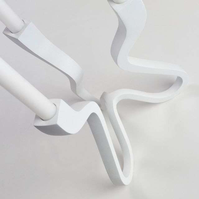 TALKS Set of 2 candle holders metal white