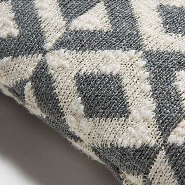 KINLEY Cushion 30x50 Cotton grey