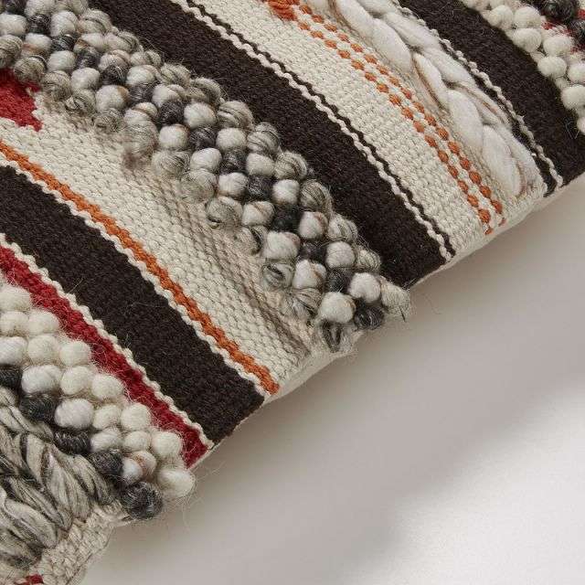FISURE Cushion cover 45x45 wool cotton multicolor