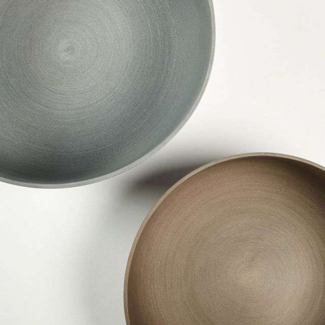 STEFY Set 2 bowls cement brown grey