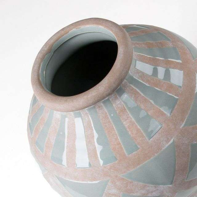 ARCO Vase ceramic light blue