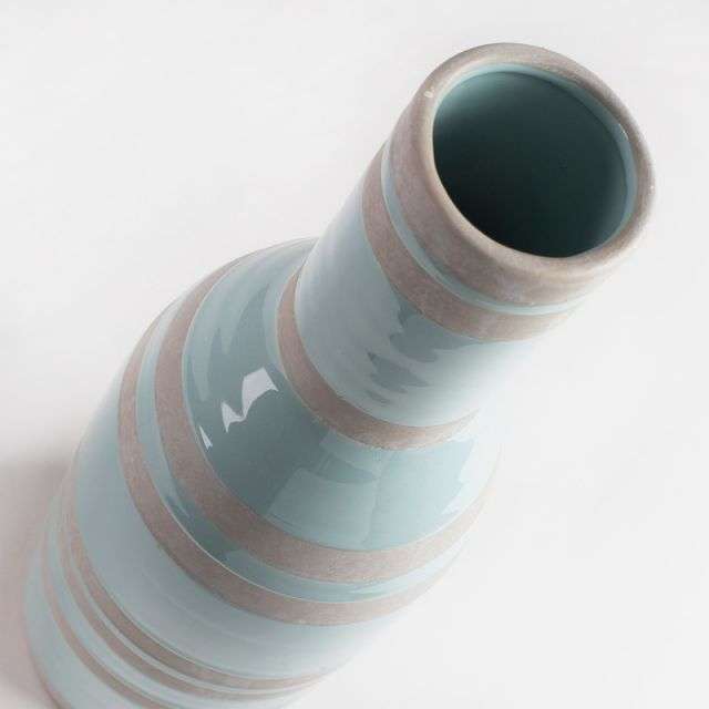 ARCO Vase ceramic light blue