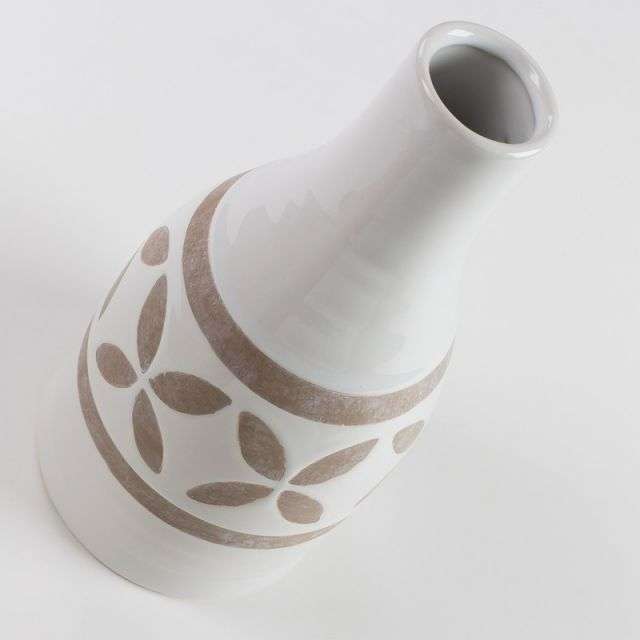 ARCO Vase ceramic white