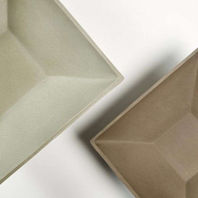 STEFY Set 2 bowls cement brown grey