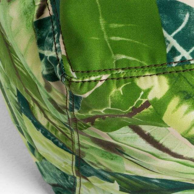 TROPICAL Pouf 45x45 fabric multicolor green