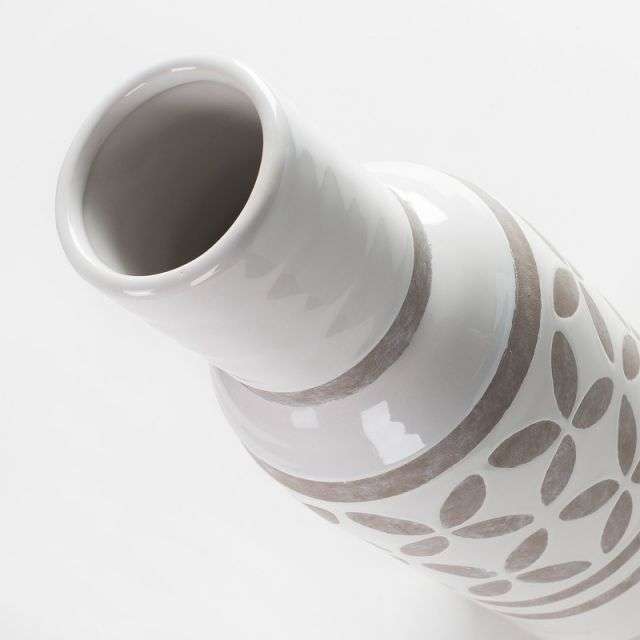 ARCO Vase ceramic white