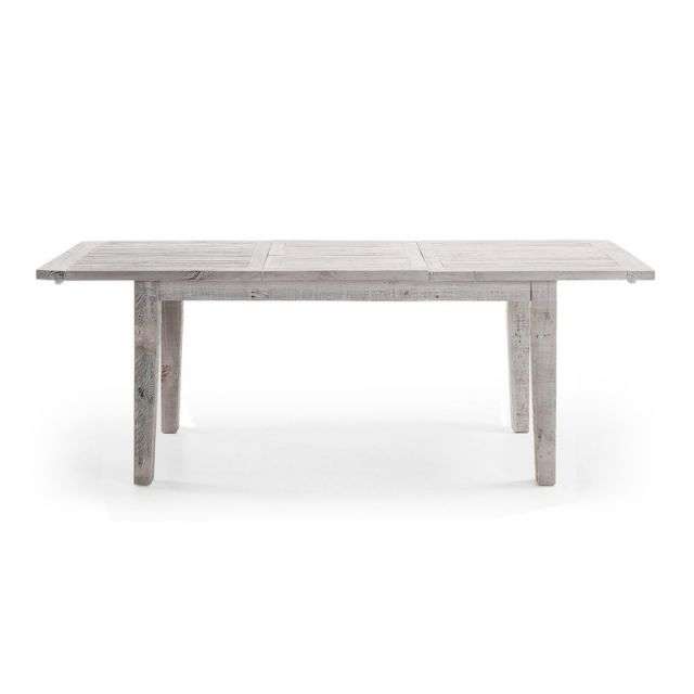 WOODY Table 160(220)x90 pine wood white wash