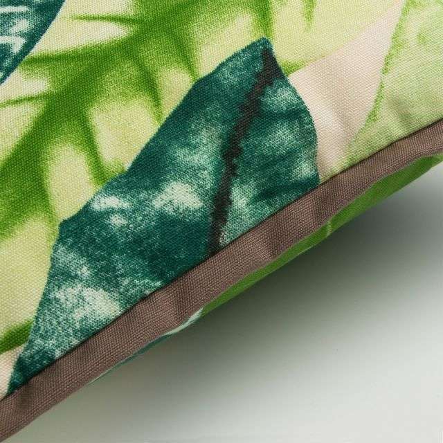 TROPICAL CUSHION 30X50 FABRIC MULTICOLOR GREEN BROWN