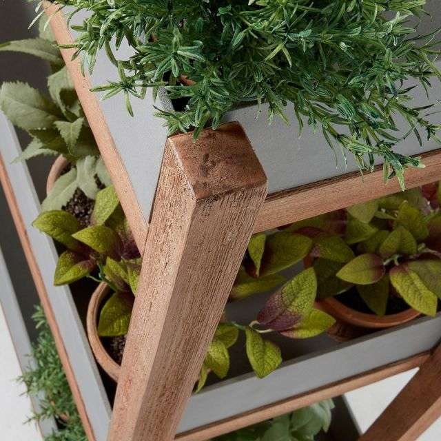 LUKA Shelf acacia cement grey