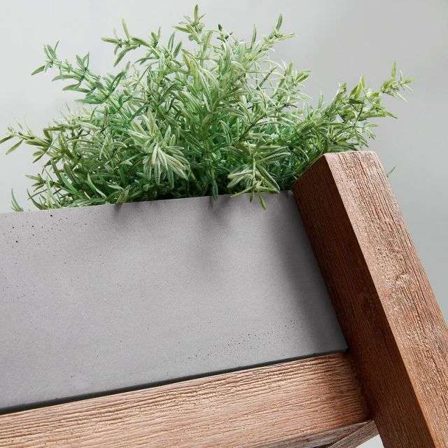 LUKA Shelf acacia cement grey