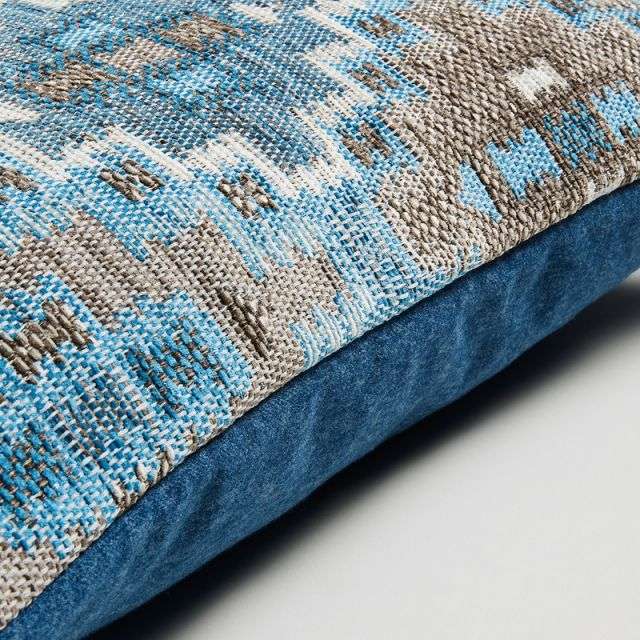 CUZCO Cushion cover 45x45 fabric combination blue