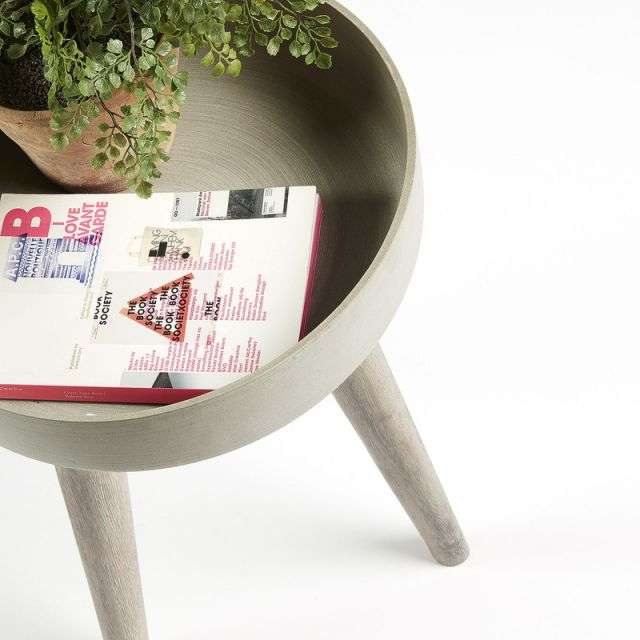STAHL Planter 51 acacia white brushed cement grey