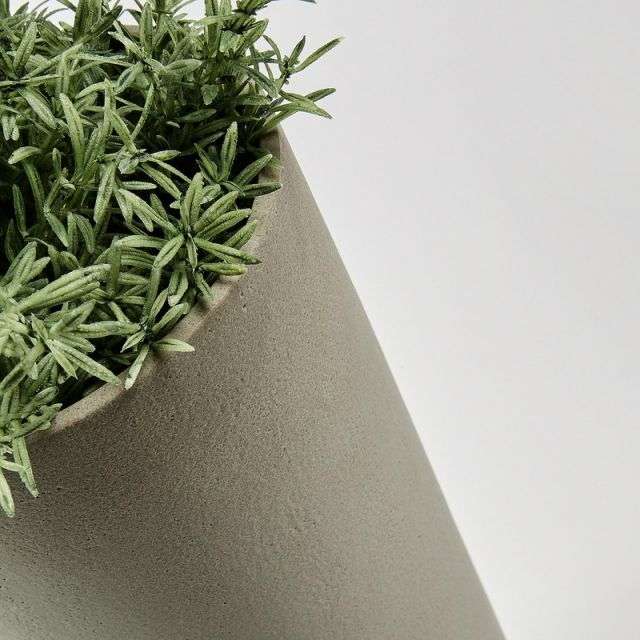 STEFY Set 2 vases cement grey brown