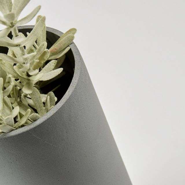 STEFY Set 2 vases cement grey brown